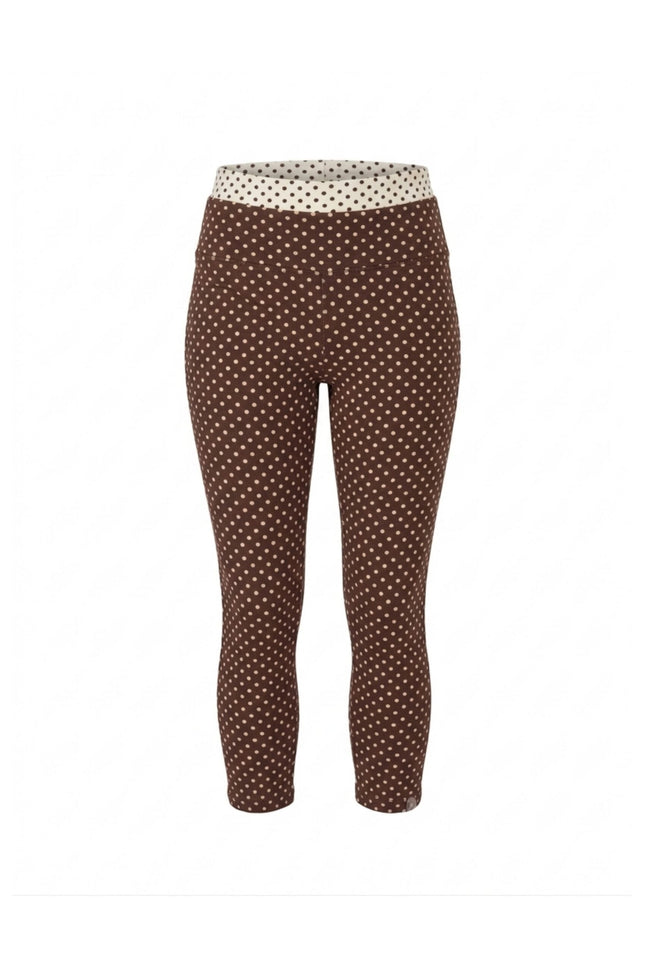 Befitnesslou | Capri CB Polkadot Brown&Off White