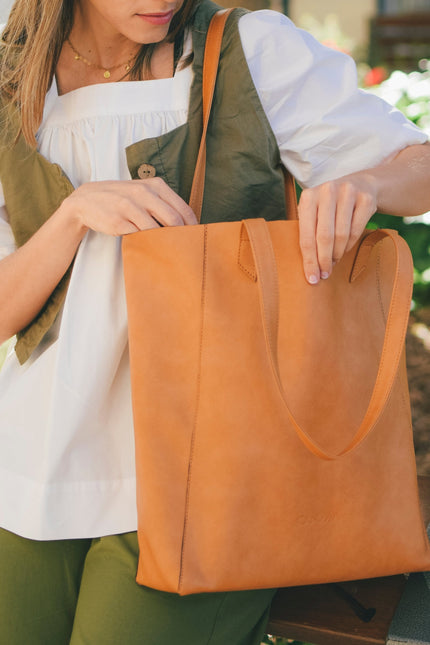 Bolso ligero - vegana color camel