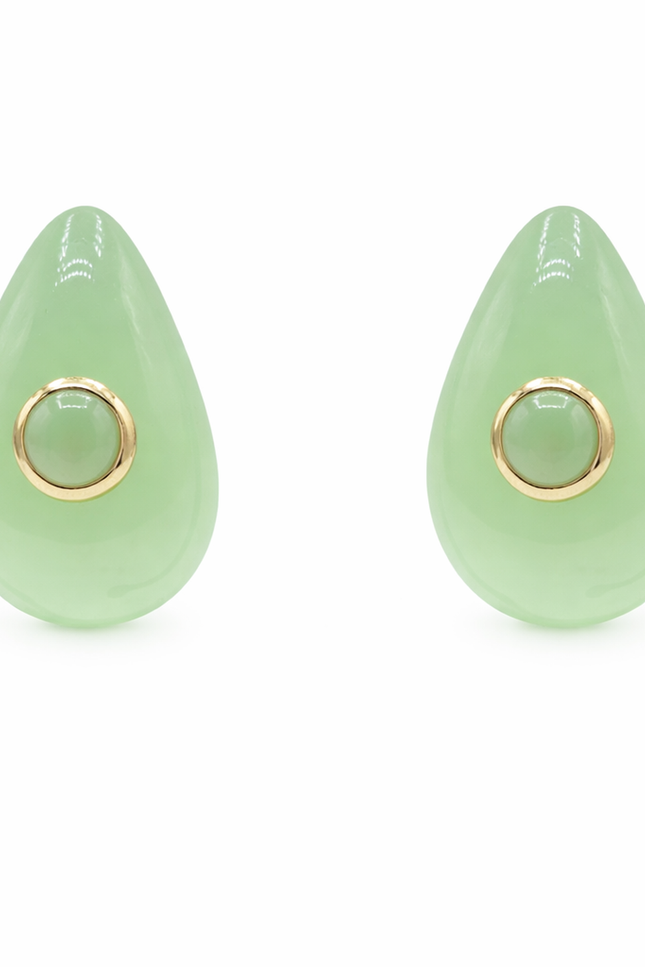 Michael Nash Jewelry | Rosamund Jade Resin Pierced Earrings