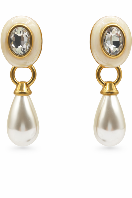 Michael Nash Jewelry | Charlotte Mother Of Pearl With Pearl Resin Pierced Removable Drop