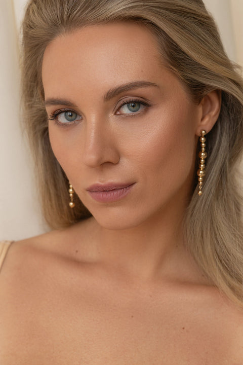 Pas de Marque | Gold-filled earrings La Chenille