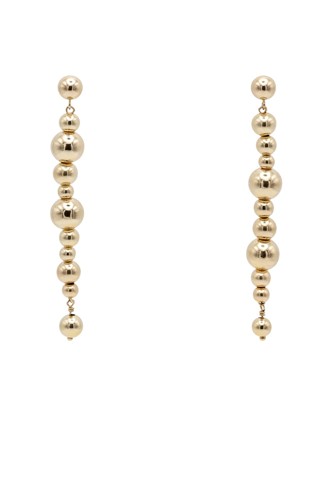 Pas de Marque | Gold-filled earrings La Chenille