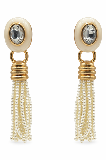 Michael Nash Jewelry | Grace Mother Of Pearl Resin Earrings With Pearl Removable Drop