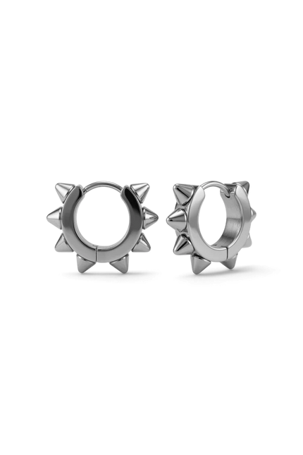 Stud Hoops - Silver
