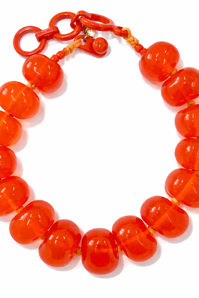 Michael Nash Jewelry | Vivienne Orange Resin Necklace