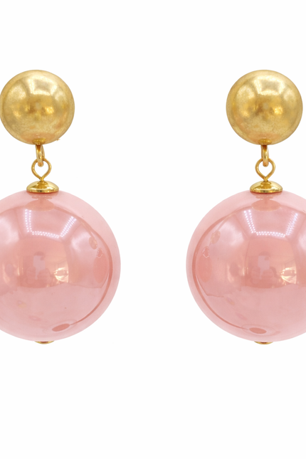 Michael Nash Jewelry | Marylynn Pink Ball Drop Earrings