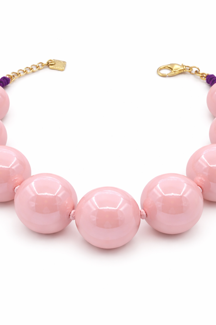 Michael Nash Jewelry | Lucy Pink Gumball Necklace