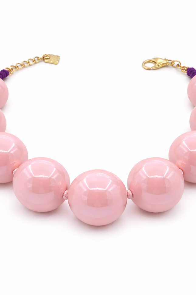 Michael Nash Jewelry | Lucy Pink Gumball Necklace