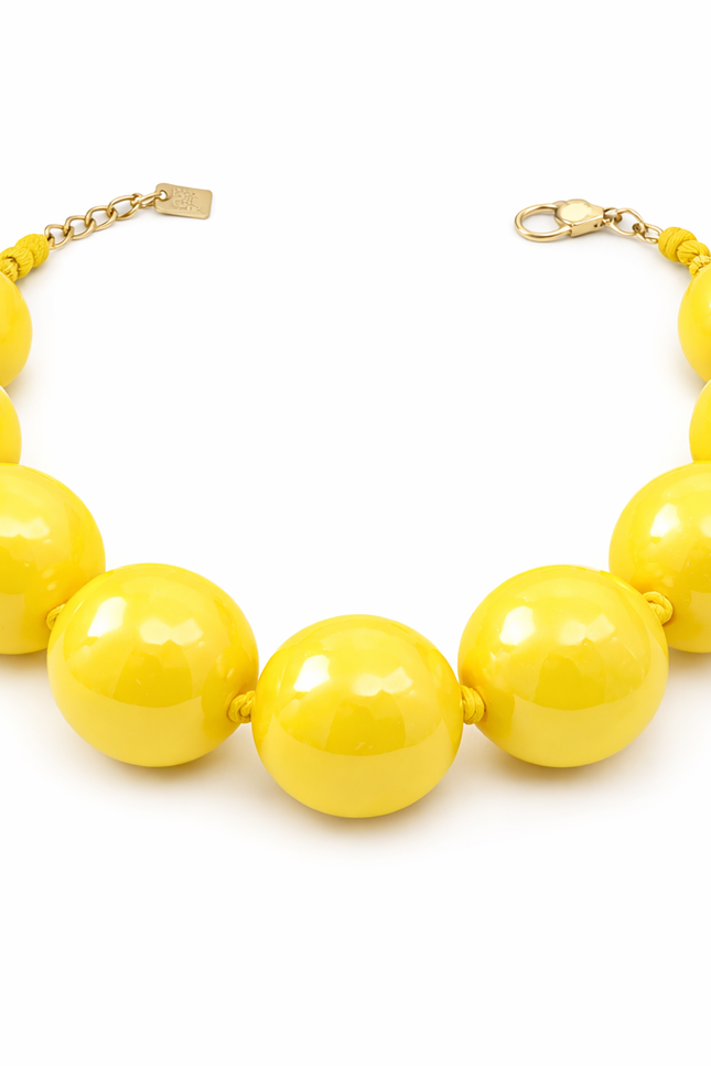Michael Nash Jewelry | Lucy Yellow Gumball Necklace