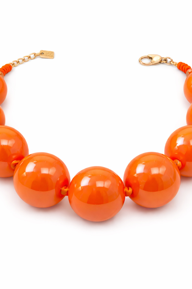 Michael Nash Jewelry | Lucy Orange Gumball Necklace