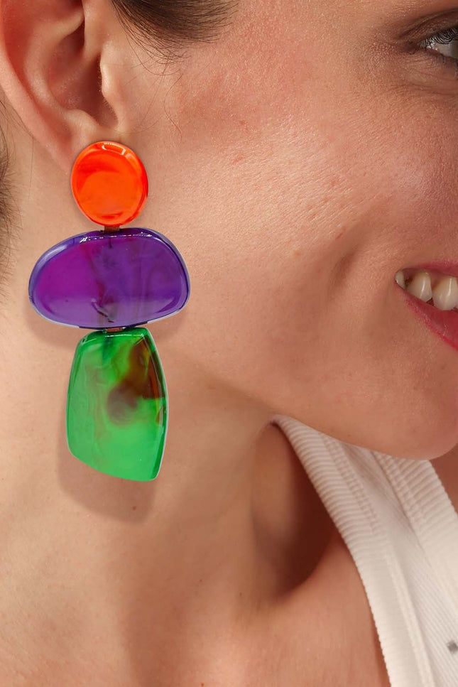 Michael Nash Jewelry | Kolczyki Puzzle Resin