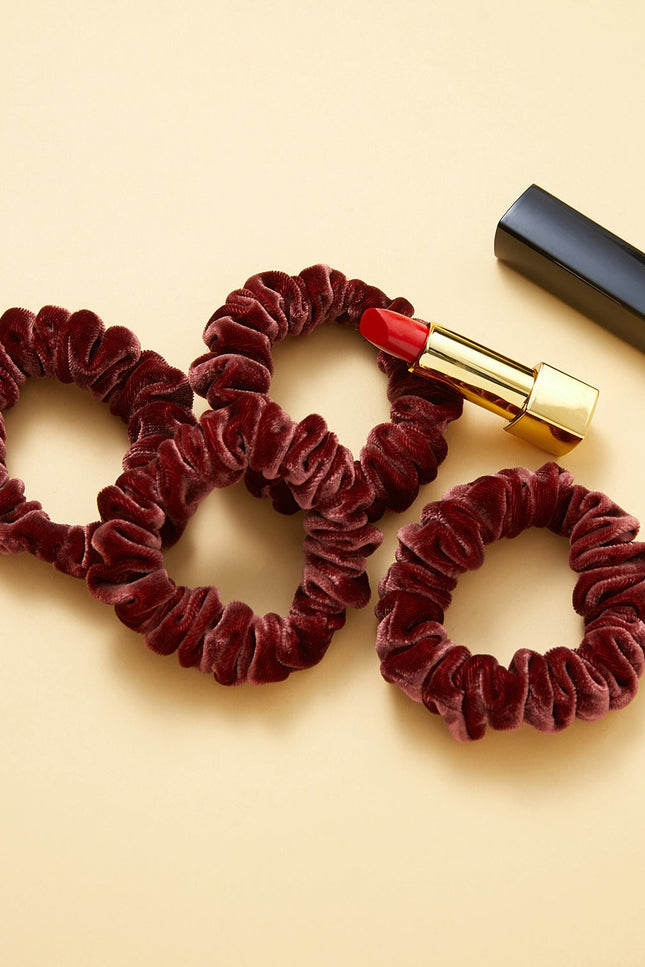 Soft Strokes Silk | Velvet Handmade Mini Lipstick Hair Band