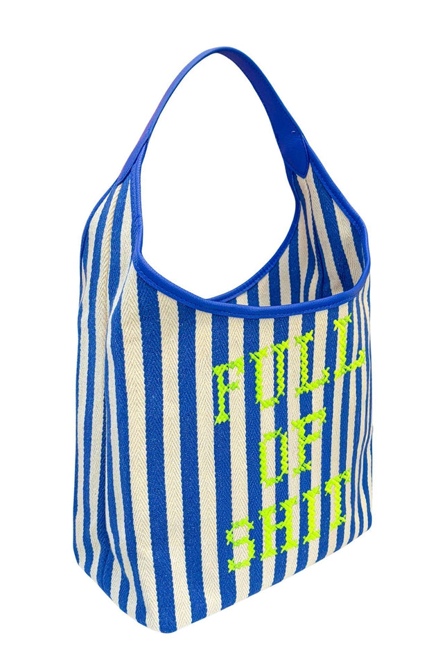 Lilly Loves | Blue Canvas Full Of Shit Bag