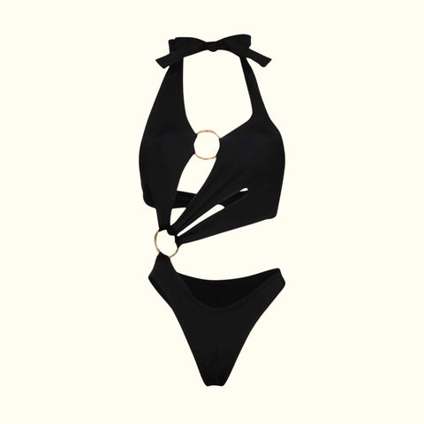 Say no more I Posidonia Hoops One Piece Black
