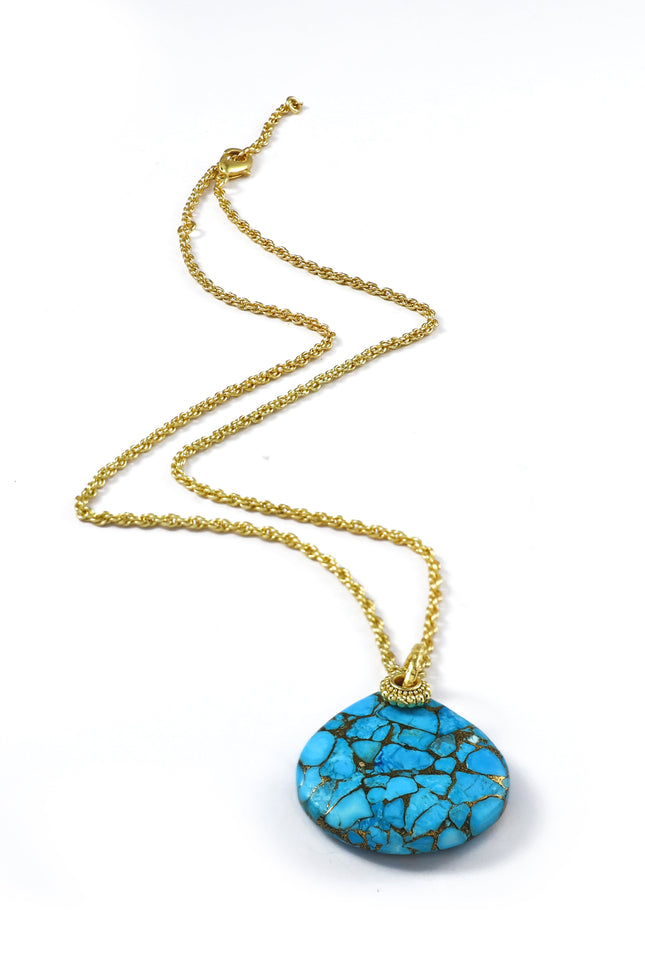 Arvino | Turquoise Medallion Necklace