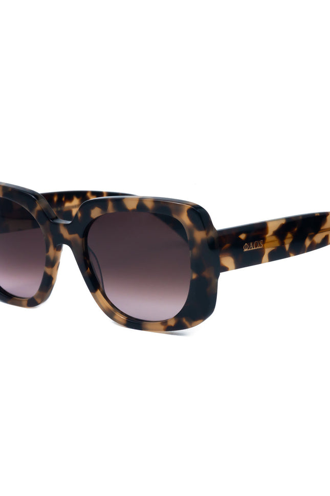Faos Concept I RHODES IN MARBLE BROWN WITH PURPLE GRADIENT LENSES