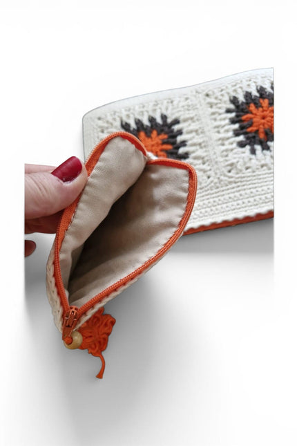 Springmoonatelier | Handmade Crochet Clutch & Mini Pouch Set