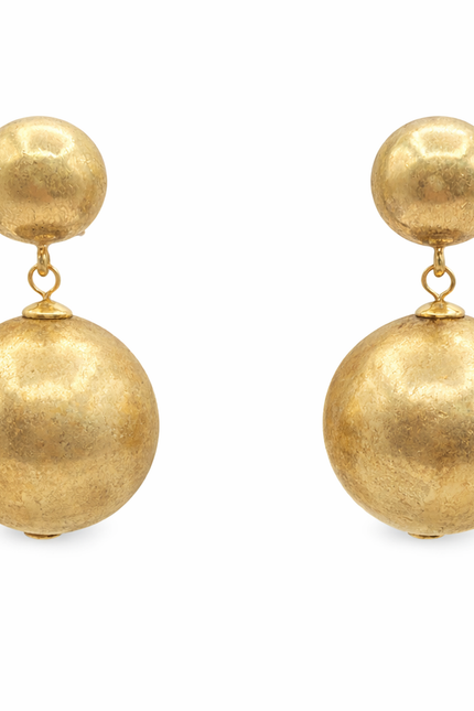 Michael Nash Jewelry | Marylynn Worn Gold Ball Drop Earrings