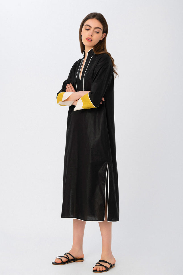 Elizabeth LaGre | Black Midi dress