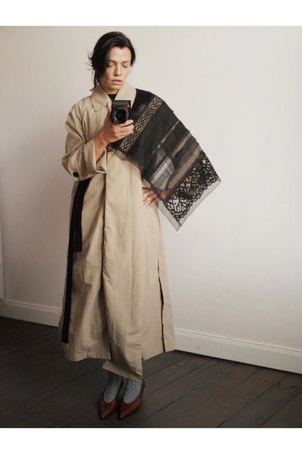 Hand Made Patchwork Apron SS26 In Black