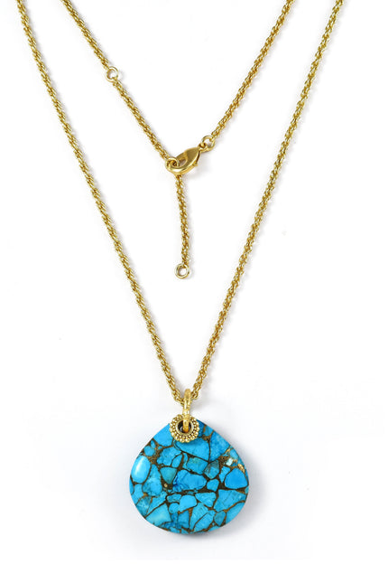 Arvino | Turquoise Medallion Necklace