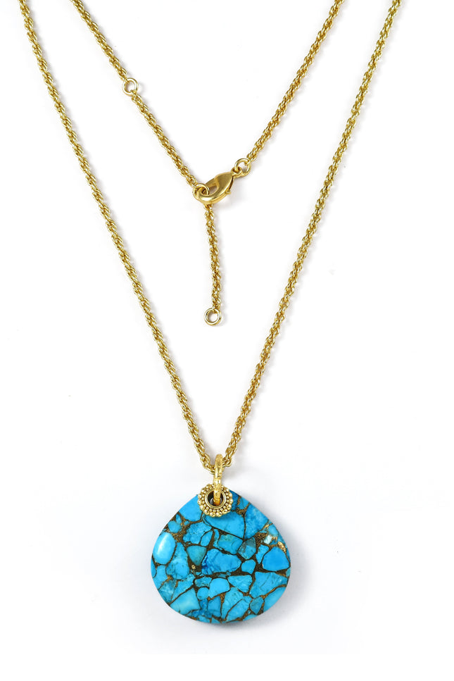 Arvino | Turquoise Medallion Necklace