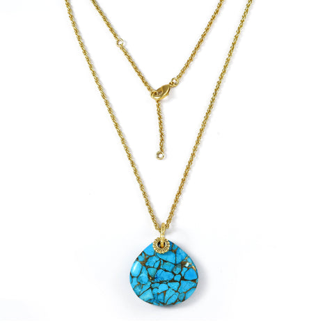 Arvino | Turquoise Medallion Necklace
