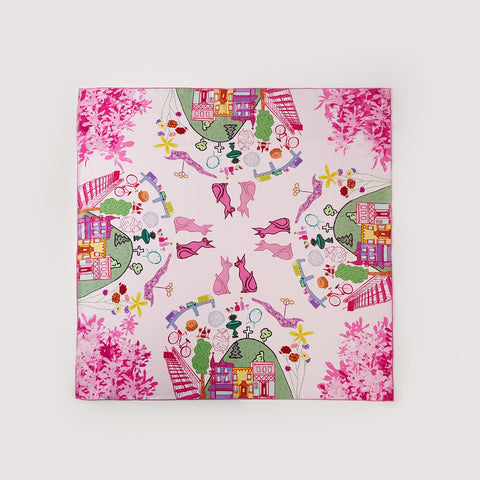 Soft Strokes Silk | Montreal Large Square Shawl