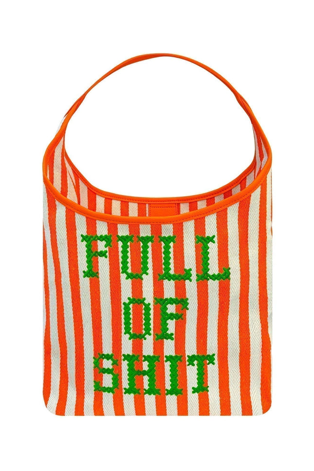 Lilly Loves | Orange Canvas Full Of Shit Bag
