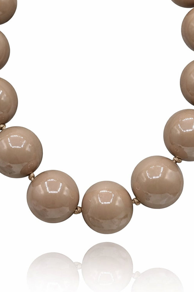 Michael Nash Jewelry | Lucy Taupe Gumball Necklace