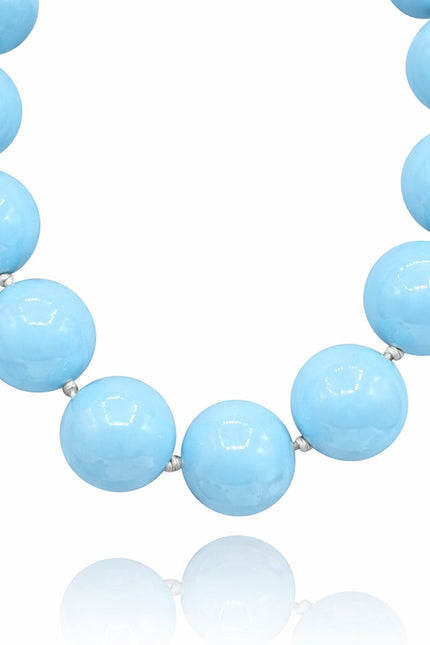 Michael Nash Jewelry | Lucy Light Blue Gumball Necklace
