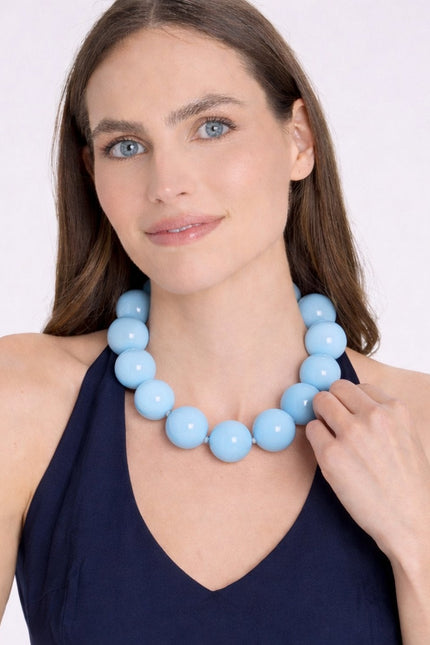 Michael Nash Jewelry | Lucy Light Blue Gumball Necklace