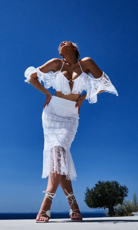 Antoninias | Spódnica Cassia Midi biała