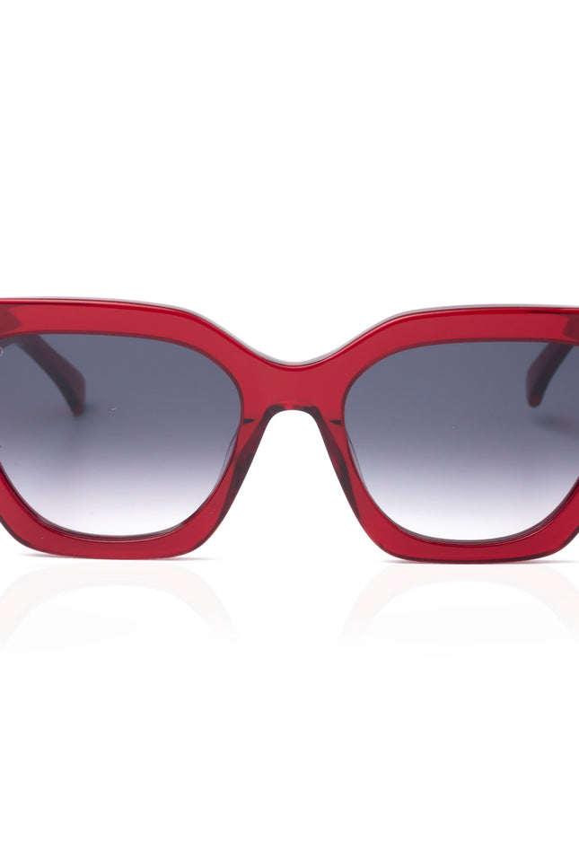 Faos Concept I SKYROS IN CRYSTAL RED WITH SUNSET GREY LENSES