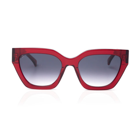 Faos Concept I SKYROS IN CRYSTAL RED WITH SUNSET GREY LENSES