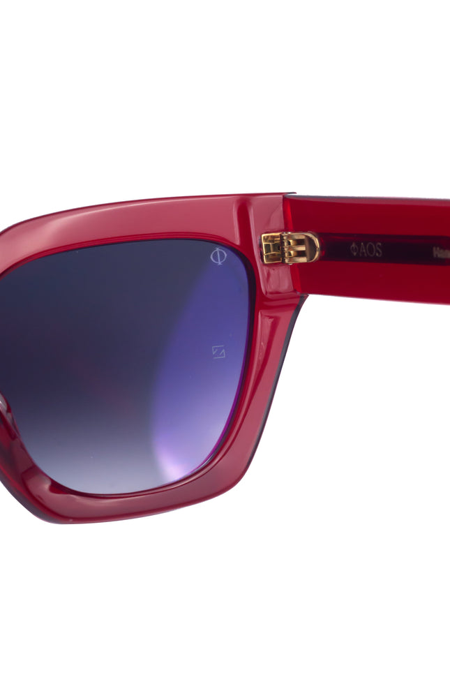 Faos Concept I SKYROS IN CRYSTAL RED WITH SUNSET GREY LENSES