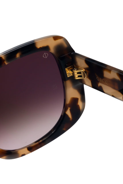 Faos Concept I RHODES IN MARBLE BROWN WITH PURPLE GRADIENT LENSES