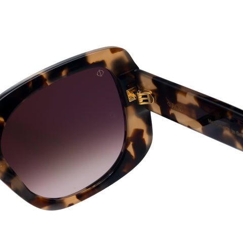Faos Concept I RHODES IN MARBLE BROWN WITH PURPLE GRADIENT LENSES