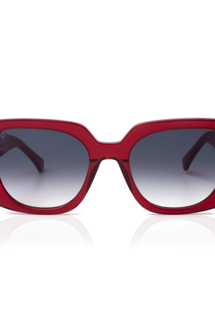 Faos Concept I RHODES IN CRYSTAL RED WITH SUNSET GREY LENSES