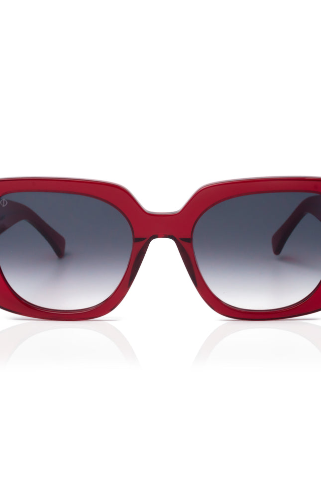 Faos Concept I RHODES IN CRYSTAL RED WITH SUNSET GREY LENSES
