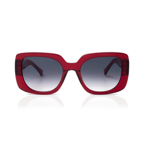 Faos Concept I RHODES IN CRYSTAL RED WITH SUNSET GREY LENSES