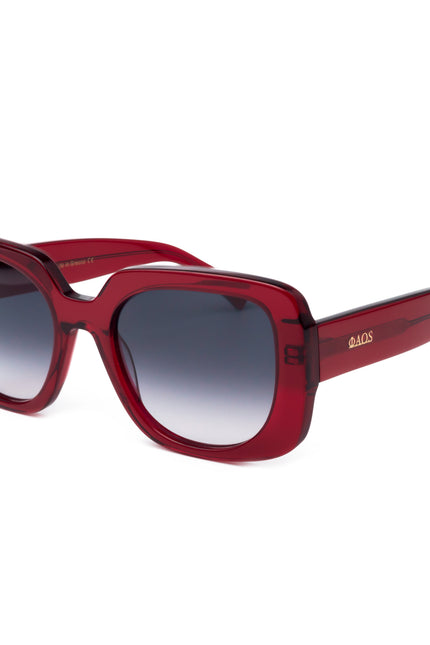 Faos Concept I RHODES IN CRYSTAL RED WITH SUNSET GREY LENSES