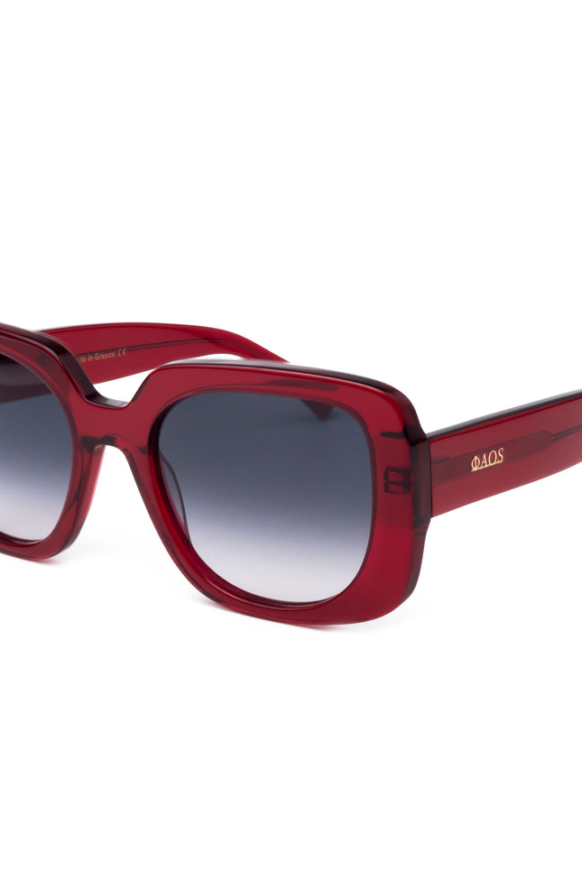 Faos Concept I RHODES IN CRYSTAL RED WITH SUNSET GREY LENSES