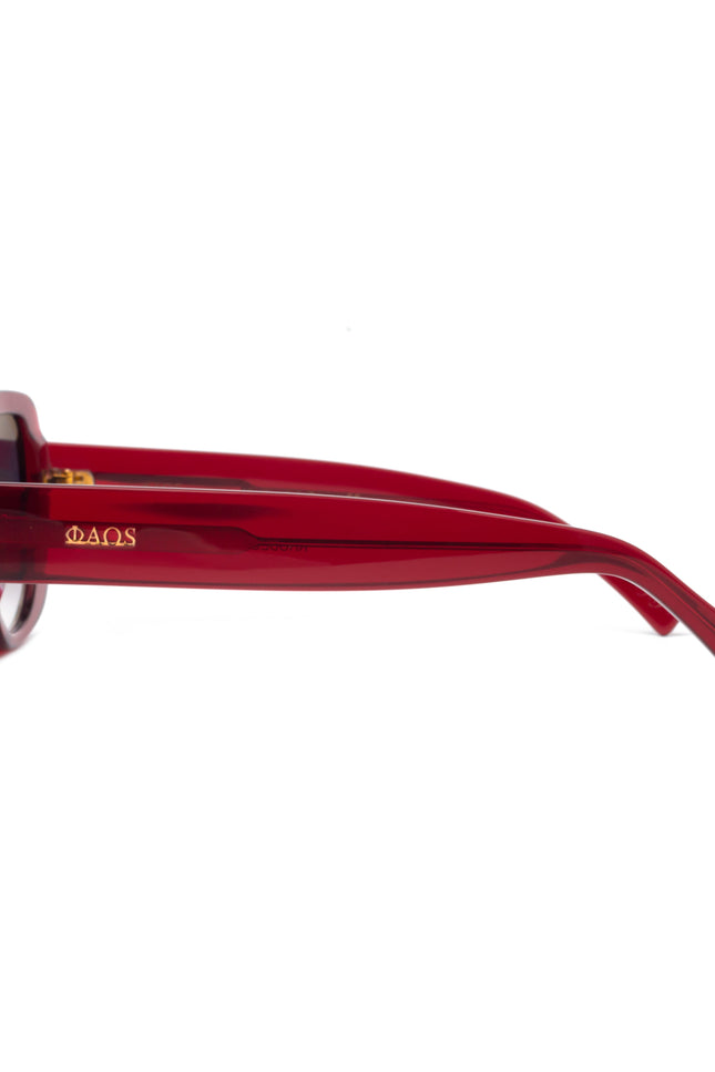 Faos Concept I RHODES IN CRYSTAL RED WITH SUNSET GREY LENSES