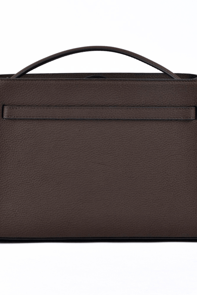 Atelier Galin | Cube Lock Bag - Choco