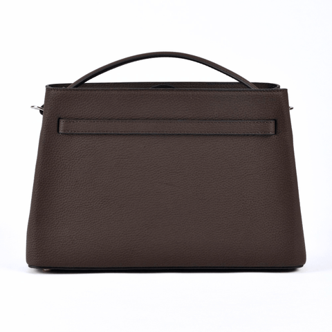 Atelier Galin | Cube Lock Bag - Choco