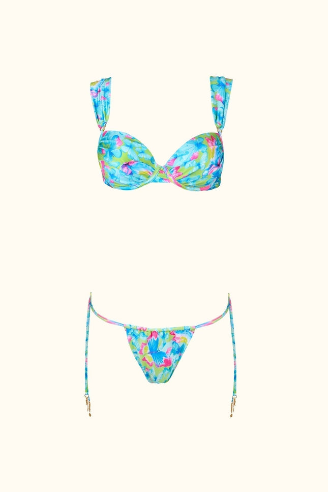 Say no more I Gaia Push Up Ruched Bikini