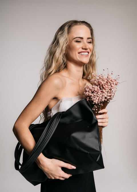 Estimon | Tote bag Shopper grape leather black