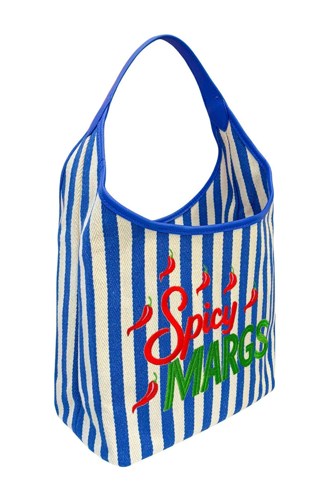 Lilly Loves | Blue Spicy Margs Striped Bag