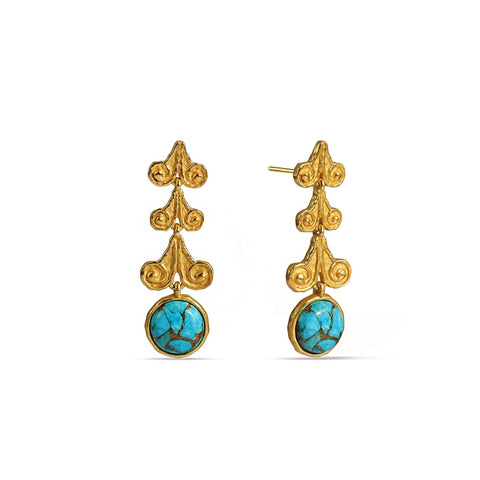 Arvino | Jharoka Turquoise 92.5 Sterling Silver Earrings